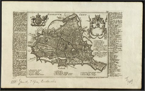 Ghent by Gabriel Bodenehr , 1725