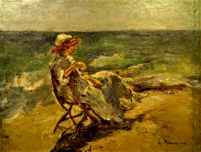 Gheorghe Petrascu - ArtSafari 2020 - Femeie la malul marii (1)