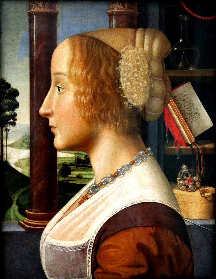 Davide Ghirlandaio Retrato de dama de perfil Gemäldegalerie, Berlín