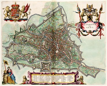 Ghent, Belgium ; Map 1649