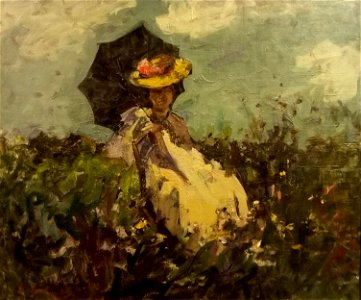 Gheorghe Petrascu - ArtSafari 2020 - Femeia cu umbrela