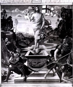 Ghirlandaio, resurrezione da pala tornabuoni, gemaeldegalerie berlino