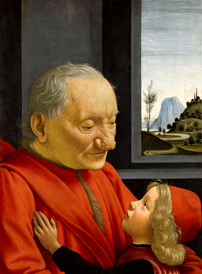 Ghirlandaio, Domenico - An Old Man and His Grandson - Louvre - Google Art Project