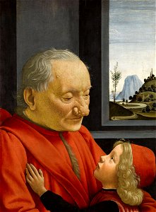 Ghirlandaio, Domenico - An Old Man and His Grandson - Louvre - Google Art Project