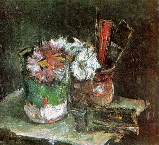 Gheorghe Petrascu - Flori, carti si pensule