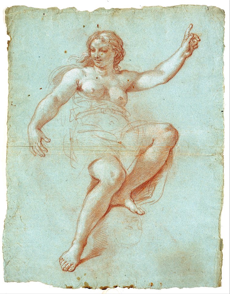 Giacinto Calandrucci - Study for the Figure of Aurora - Google Art Project