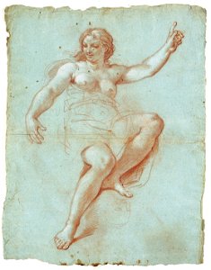 Giacinto Calandrucci - Study for the Figure of Aurora - Google Art Project