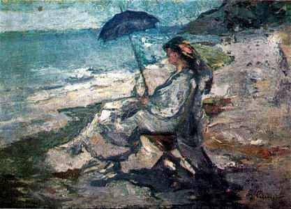 Gheorghe Petrascu - Femeie la mare