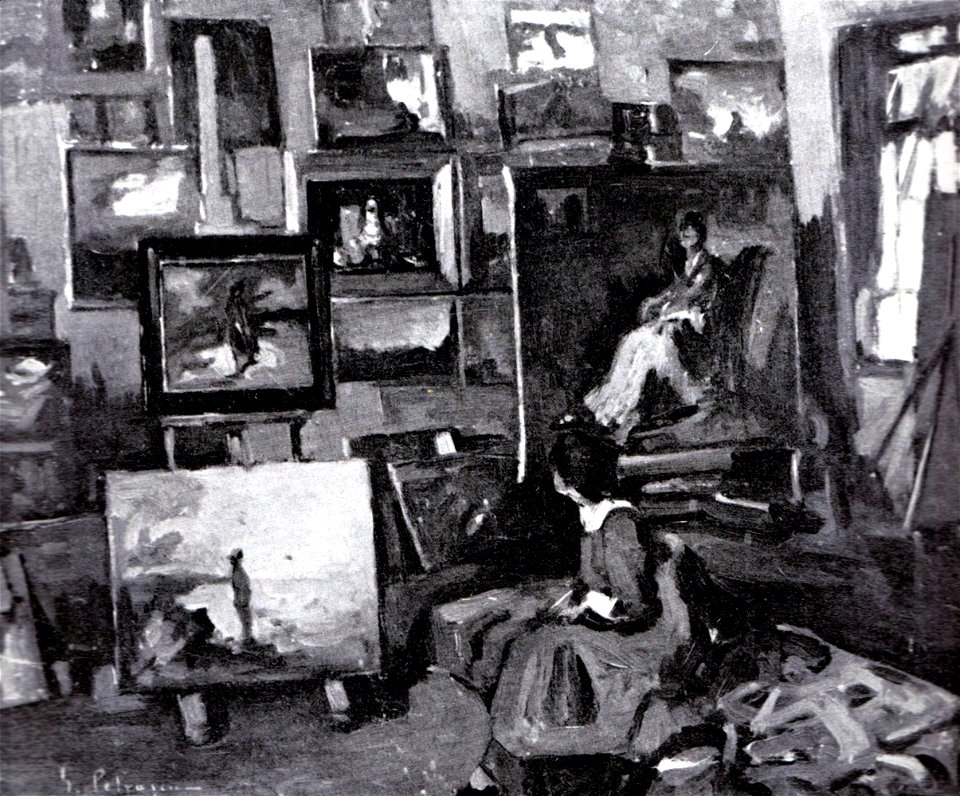 Gheorghe Petrascu - In atelier