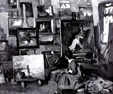 Gheorghe Petrascu - In atelier