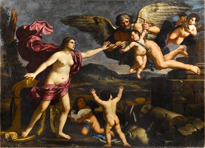 Giacinto Gimignani Venus Cupido und Chronos