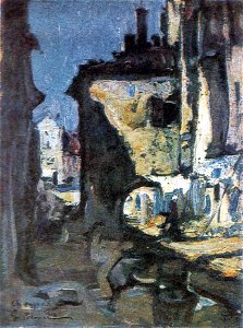 Gheorghe Petrascu - Peisaj in Italia - Chioggia