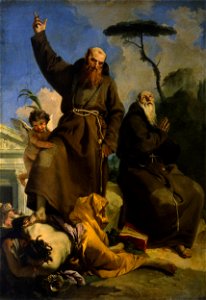 Giambattista Tiepolo - I santi Fedele da Sigmaringen e Giuseppe da Leonessa (Parma ca.1752)