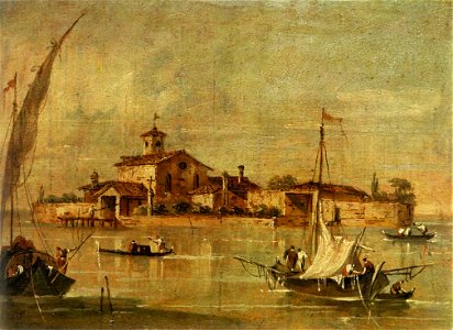 Giacomo Guardi - Landscape in the Environs of Venice - WGA10892