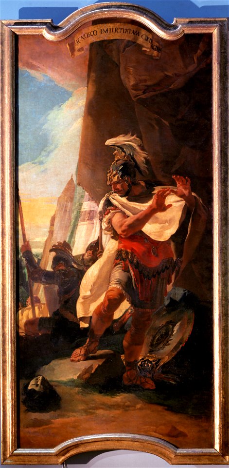 Giambattista Tiepolo, , Kunsthistorisches Museum Wien, Gemäldegalerie - Hannibal erkennt den Kopf seines Bruders Hasdrubal - GG 6797 - Kunsthistorisches Museum