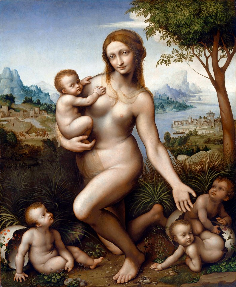 Giampietrino - Leda con i loro figli (Kassel)FXD