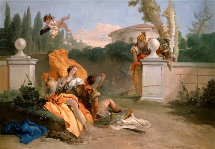 Giambattista Tiepolo - Rinaldo and Armida in Her Garden - 1925.699 - Art Institute of Chicago