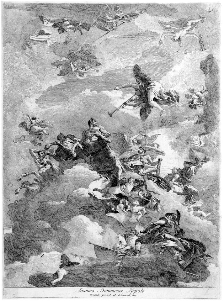 Giandomenico Tiepolo - The triumph of Hercules - Google Art Project