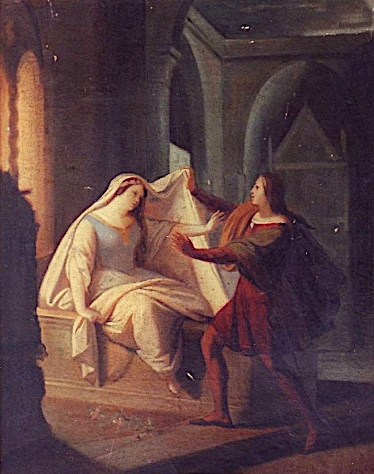 Gheorghe Tattarescu - Scena din Romeo si Julieta