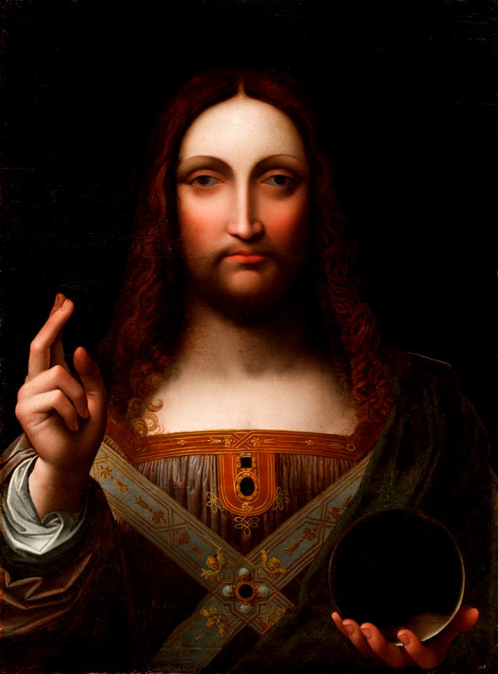 Giampietrino, Salvator Mundi, 16th century, paint on wood panel, 65.4 x 48.3 cm, Detroit Institute of Arts
