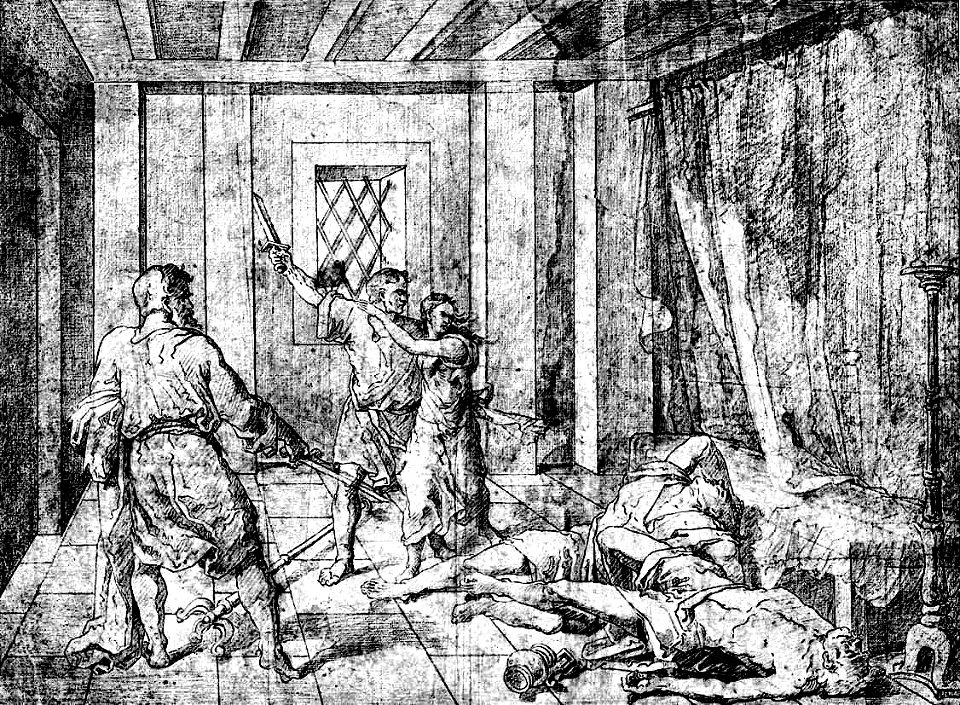 Gheorghe Tattarescu - Simeon si Levi salvand pe sora lor Dina care fusese rapita de ZSikem și Hemor Rege
