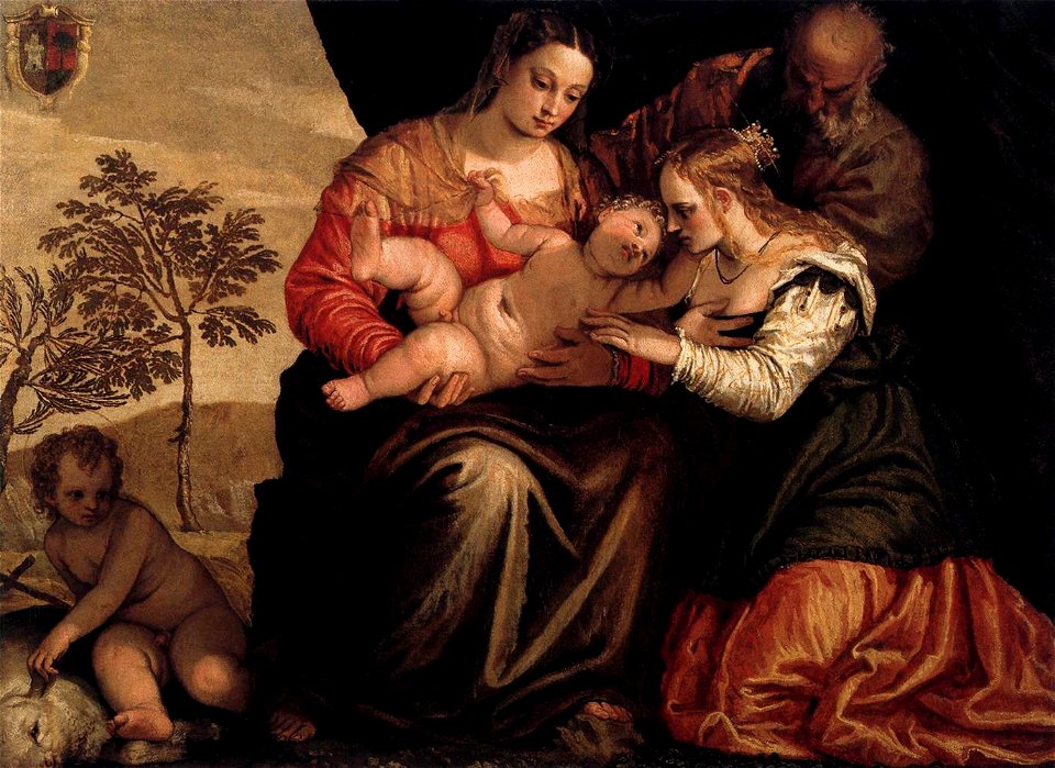 Gian Battista Zelotti - Mystic Marriage of S Catherine - WGA25962