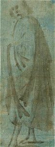Ghirlandaio - Werkstatt - Ein nach links gewandter Mann im Mantel (recto), C 10