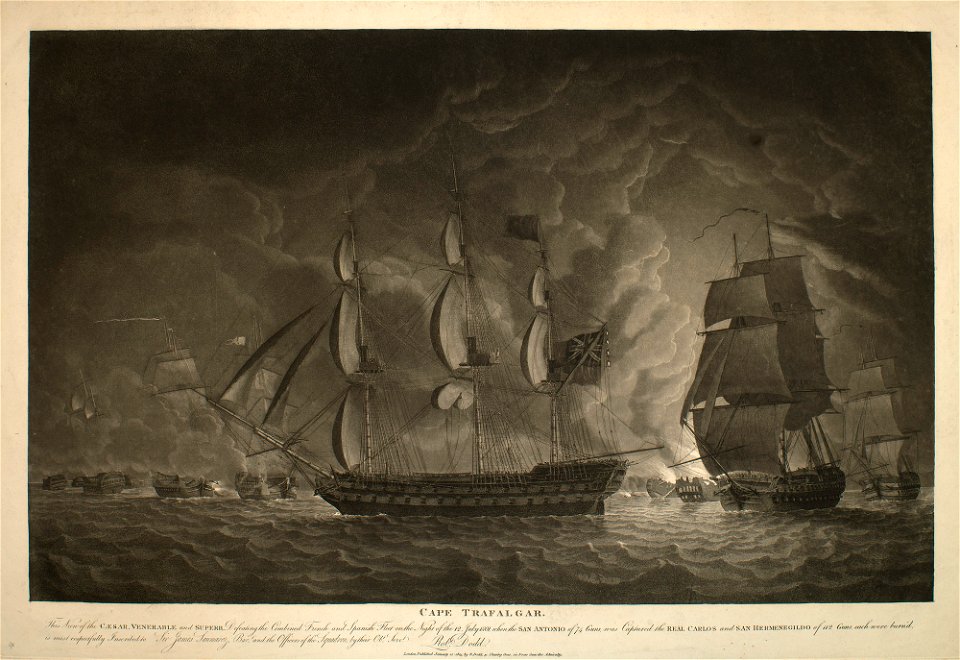 Gibraltar and Trafalgar, 1801 RCIN 735100