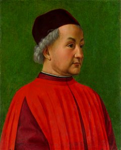 Domenico Ghirlandaio - Portrait of a Man. Free illustration for personal and commercial use.
