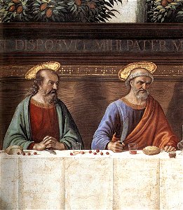 Ghirlandaio, ultima cena di san marco, dettaglio 01
