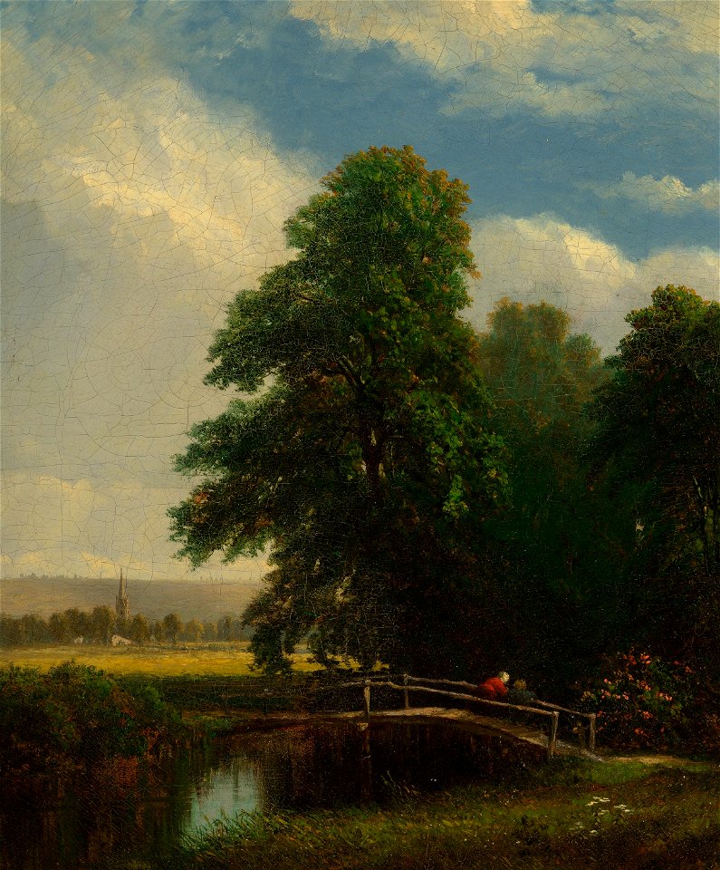 The Darent River, Kent, England by Sanford Robinson Gifford