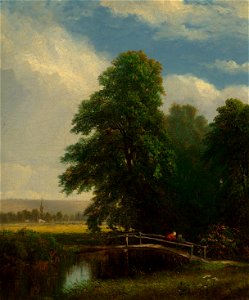 The Darent River, Kent, England by Sanford Robinson Gifford