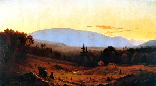 Sanford Robinson Gifford - Crépuscule sur le mont Hunter