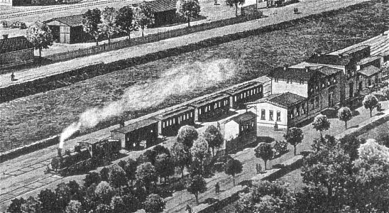 Gifhorn Bahnhof um 1900