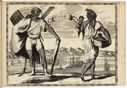 Gigeri -Jijel- - Costumes des quatre parties du monde, gravés dans la manière de Luycken (1670)