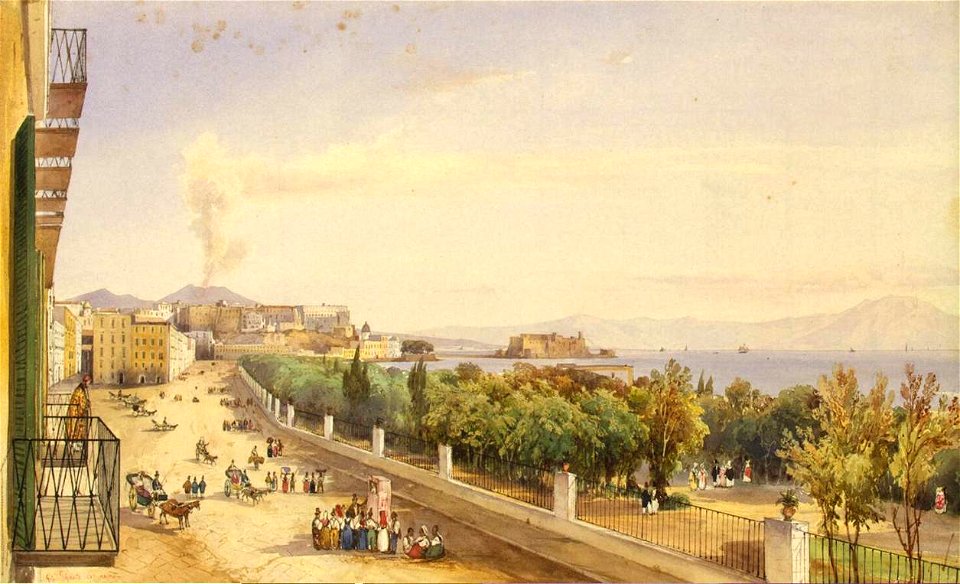Giacinto Gigante - Riviera di Chiaia in Naples - WGA08973