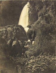 Giacomo Caneva - Tivoli, Aniene Waterfall - Google Art Project