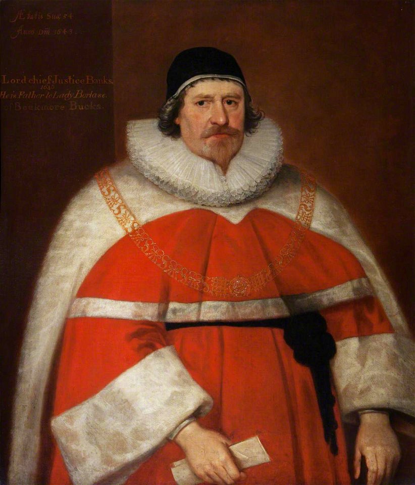 Gilbert Jackson (active 1615-1645) (after) - Sir John Bankes (1589–1644), MP, PC, as Lord Chief Justice, Aged 54 - 653204 - National Trust