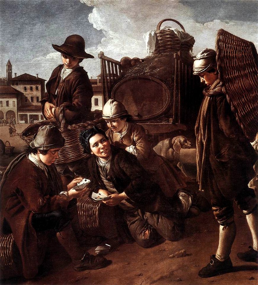 Giacomo Ceruti - Evening at the Piazza - WGA04666