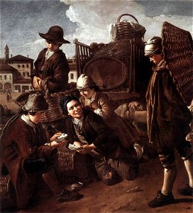 Giacomo Ceruti - Evening at the Piazza - WGA04666