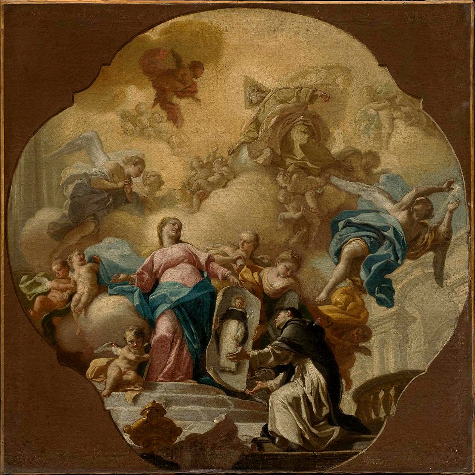 Giacinto Diano - The Virgin Presenting the Portrait of Saint Dominic to the Friar of Soriano - 2006.2064 - Museum of Fine Arts
