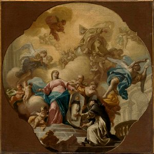 Giacinto Diano - The Virgin Presenting the Portrait of Saint Dominic to the Friar of Soriano - 2006.2064 - Museum of Fine Arts