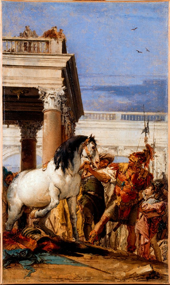 Giambattista Tiepolo - Alexandre et Bucéphale - PDUT887 - Musée des Beaux-Arts de la ville de Paris