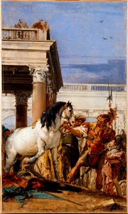 Giambattista Tiepolo - Alexandre et Bucéphale - PDUT887 - Musée des Beaux-Arts de la ville de Paris