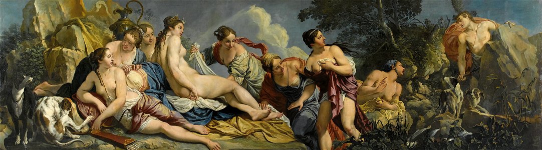 Giacomo Ceruti - Diana e le ninfe sorprese da Atteone, 1744
