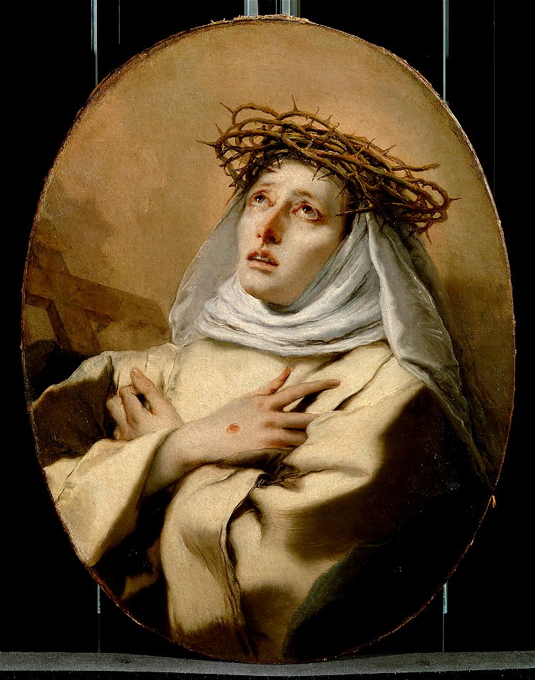 Giambattista Tiepolo, , Kunsthistorisches Museum Wien, Gemäldegalerie - Hl. Katharina von Siena - GG 348 - Kunsthistorisches Museum