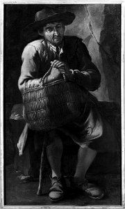 Giacomo Francesco Cipper - Old Man with a Basket - NM 2072 - Nationalmuseum