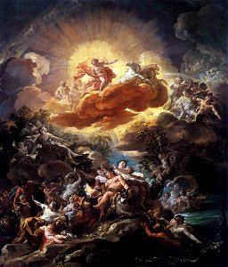 Giaquinto, Corrado - The Birth of the Sun and the Triumph of Bacchus - 1762. Free illustration for personal and commercial use.