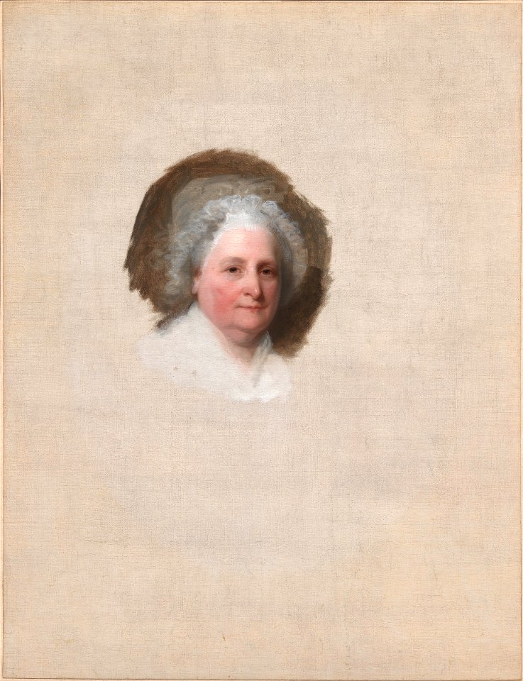 Gilbert Stuart - Martha Washington (The Athenaeum Portrait) - Google Art Project