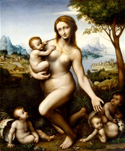 Giampietrino - Leda con i loro figli (Kassel)